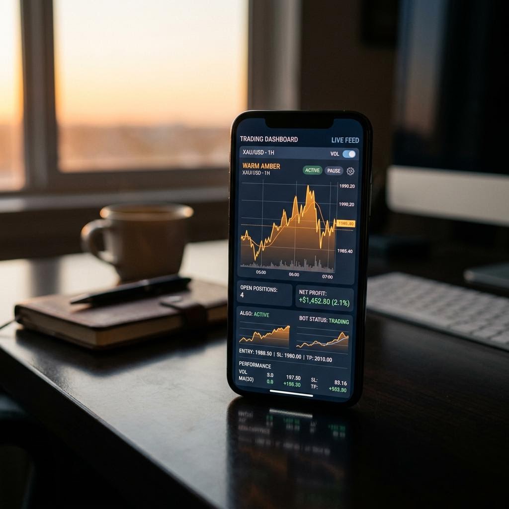 Painel analítico da plataforma Descontária em dispositivo móvel